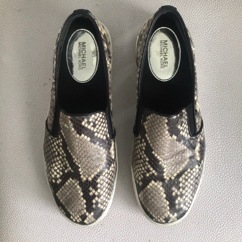 Michael Kors Snakeskin Slip Ons